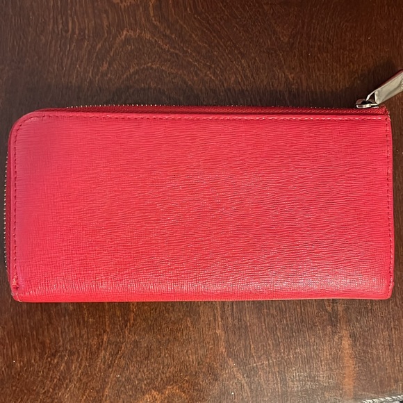 Authentic New Furla Elena Medium Leather Satchel Bag and Wallet in Ruby Red EUC - Picture 7 of 16